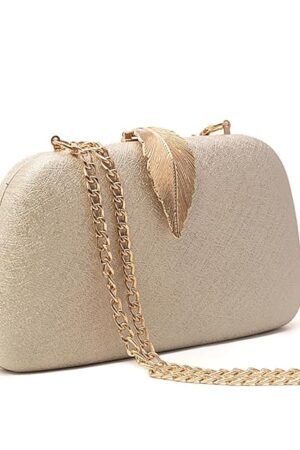 INOVERA (LABEL) Women Evening Hand Clutch | Ladies Party Wedding Purse with Chain Strap