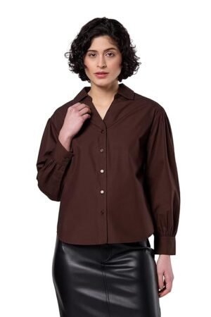 Symbol Premium Women's Oversized Smart Casual Cotton Shirt (Available in Plus Sizes)